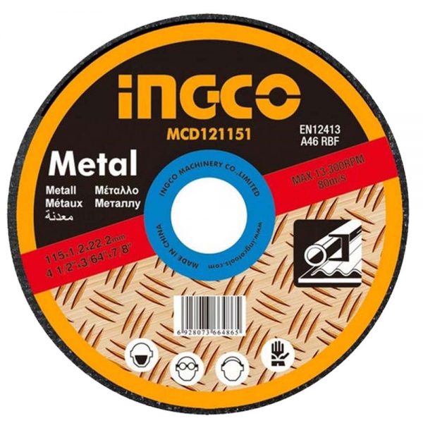 Disco Corte Metal Ingco 7"