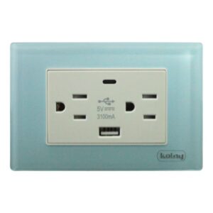 TOMACORRIENTE DOBLE USB ( A+C)