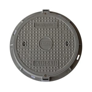 TAPA REDONDA PARA REGISTRO EN FIBRA DIA (USO PEATONAL)