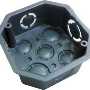 Caja electrica plastica octagonal gris 4x4