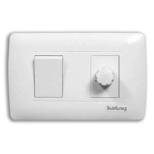 Interruptor sencillo con dimmer de abanico