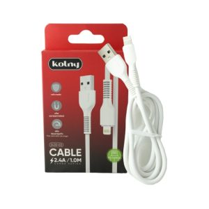 CABLE PARA CARGA Y DATA BLANCO KOLNY USB A-LIGHTING