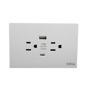 TOMACORRIENTE DOBLE CON USD (A+C)